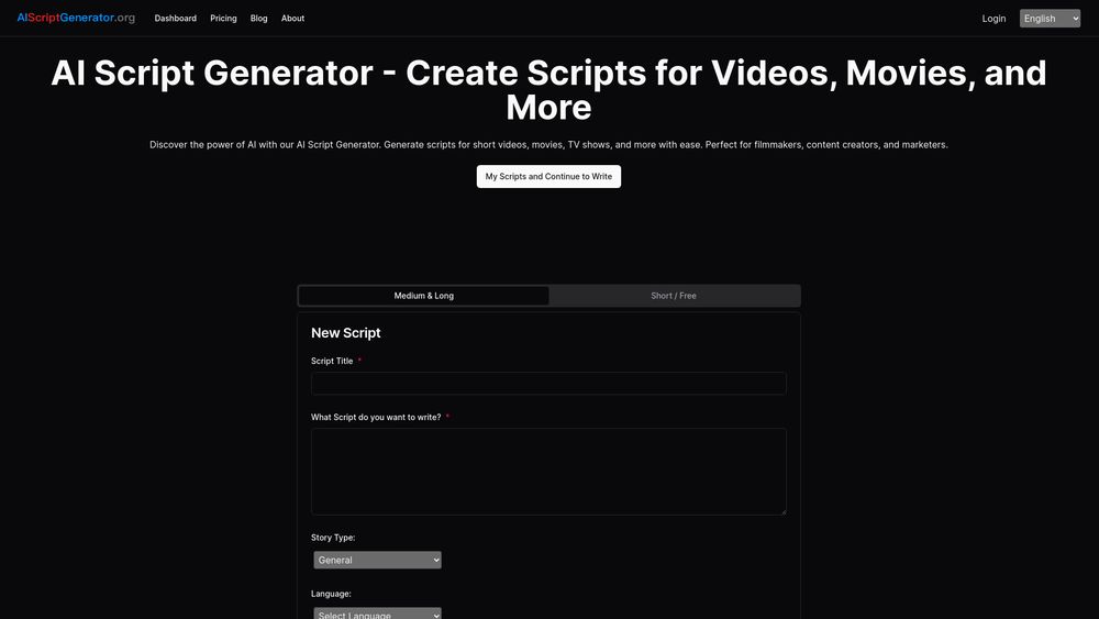 image for AI Script Generator