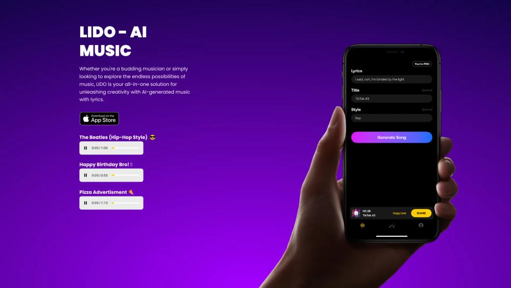 image for LIDO - AI Music Generator