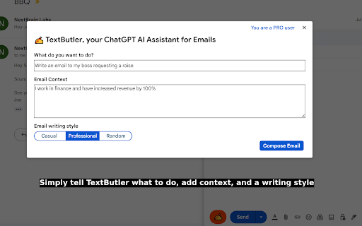 image for TextButler, Your ChatGPT AI Gmail Assistant