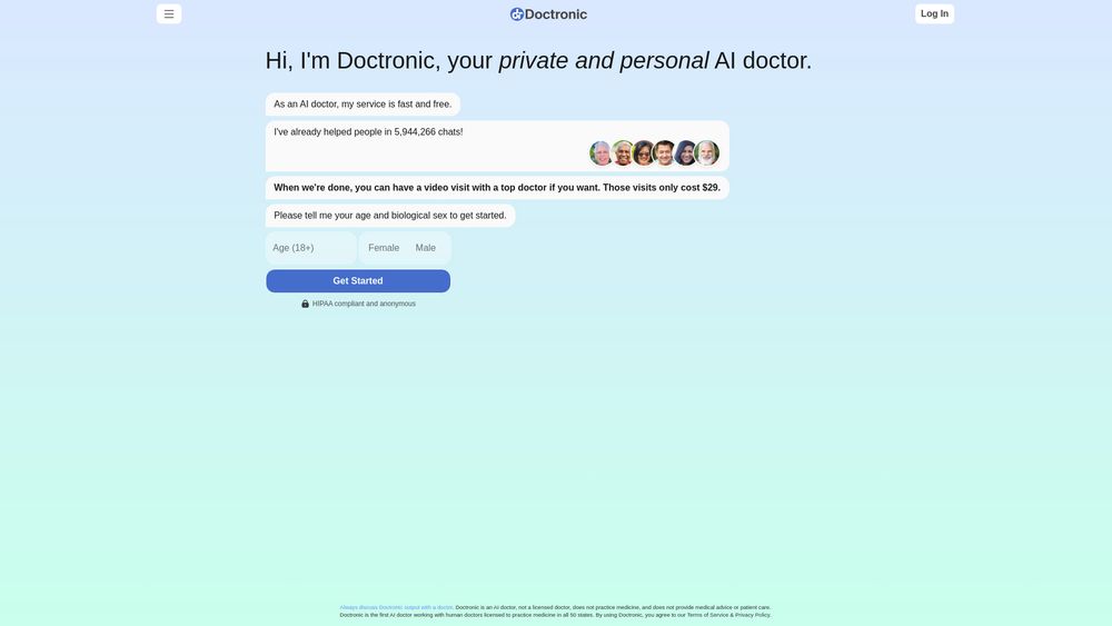image for Doctronic AI Doctors + Human Doctors