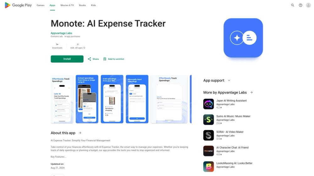 image for Monote: AI Expense Tracker
