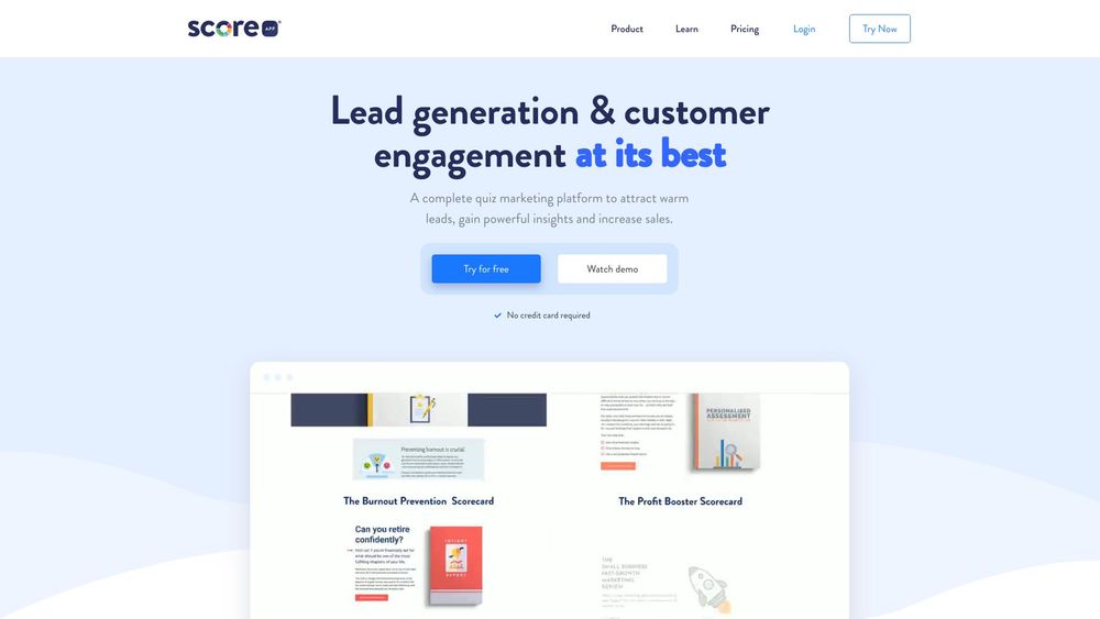image for ScoreApp: Advanced Quiz Funnel Marketing | Quiz Software