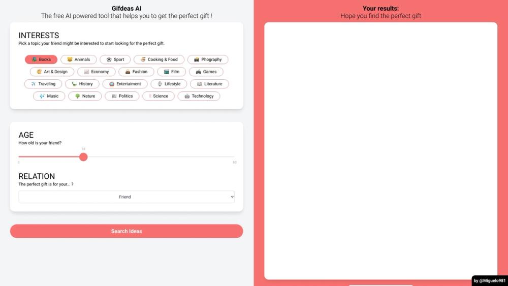 image for Giftdeas AI