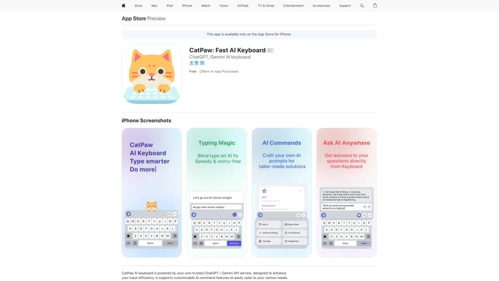 image for CatPaw AI Keyboard