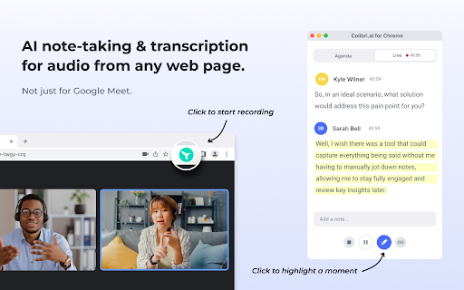 image for Colibri – AI Note Taking & Transcription App