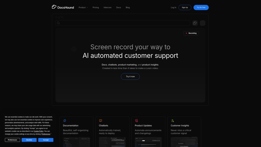 image for Demo → Intercom by DocsHound