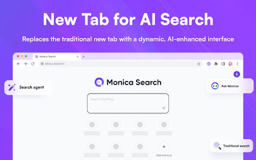 image for Monica Search - New Tab for AI Search