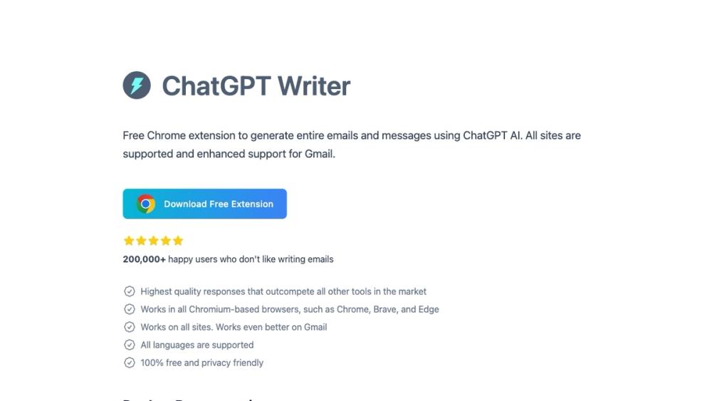 image for ChatGPT Writer