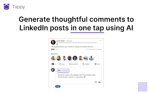 image for Tappy - Your AI LinkedIn Comments Assistant