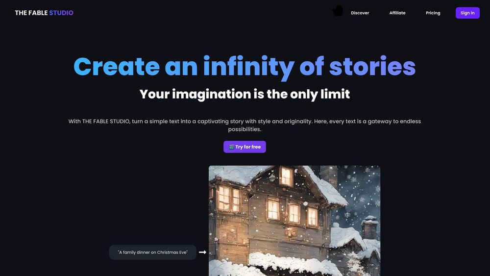 image for Turn texts into AI-animated stories