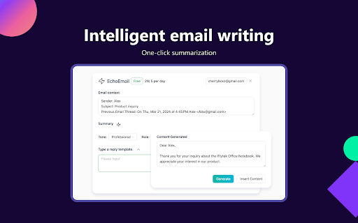 image for EchoEmail-AI Email Write Generator