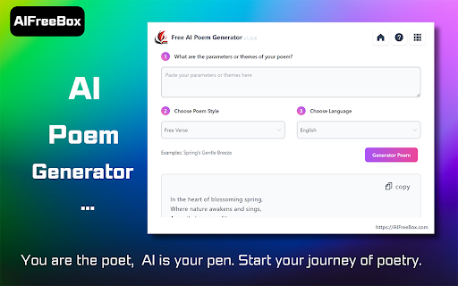 image for Free AI Poem Generator writes poems instantly