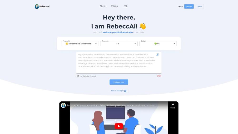 image for RebeccAi - It's. Your. Idea.