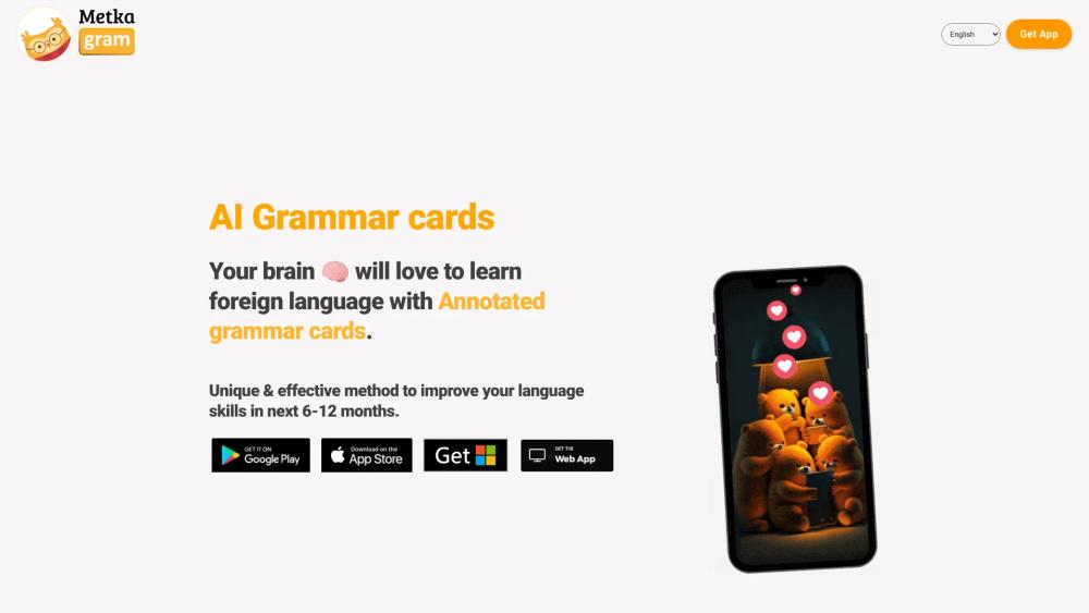 image for AI Grammar Cards Metkagram