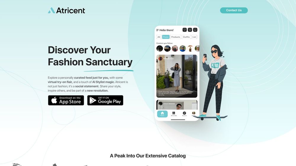 image for Atricent: The Personal Social AI-Stylist