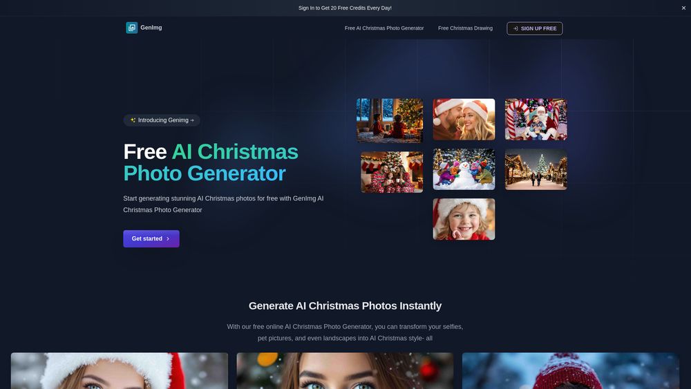 image for AI Christmas Photo Generator