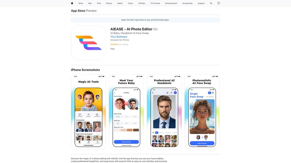image for AIEASE - AI Face Swap