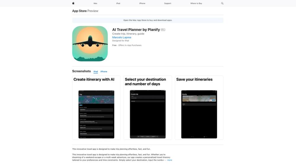 image for AI Travel Planner by Planify