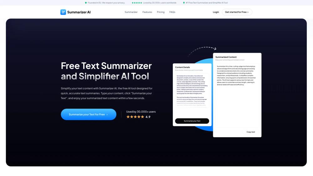 image for Text Summarizer AI