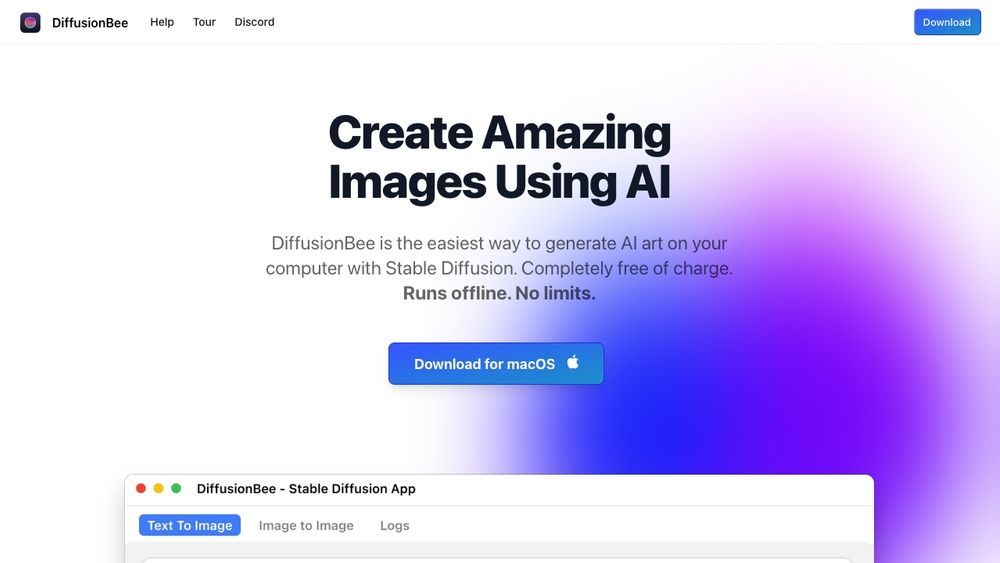 image for DiffusionBee