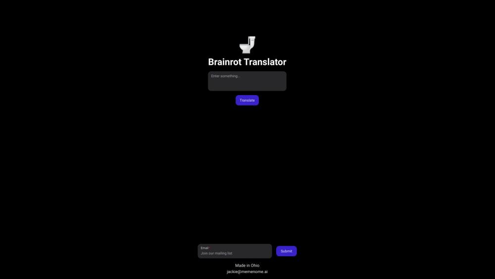 image for Brainrot Translator