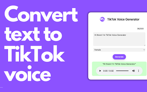 image for Tiktok Voice Generator