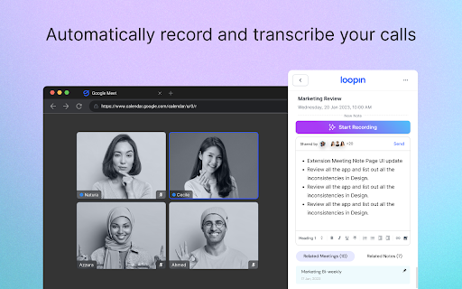 image for Loopin: AI meeting notes