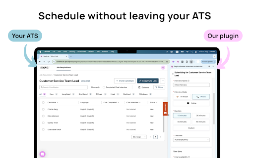 image for Interview Scheduling by Sapia.ai (Beta)