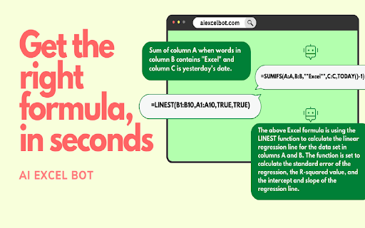 image for AI Excel Bot : ChatGPT Excel Assistant