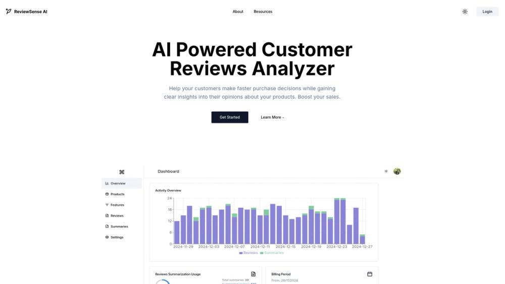 image for ReviewSense AI