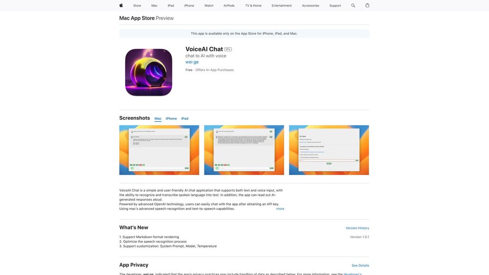 image for VoiceAI Chat