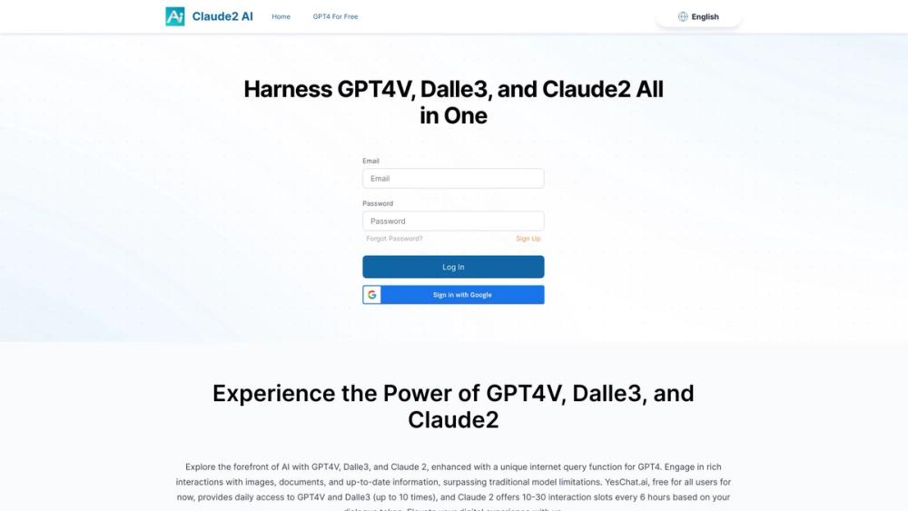 image for YesChat-GPT4V Dalle3 Claude 2 All in one