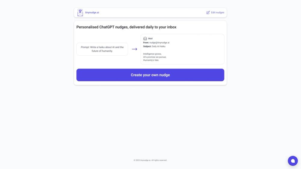image for tinynudge AI