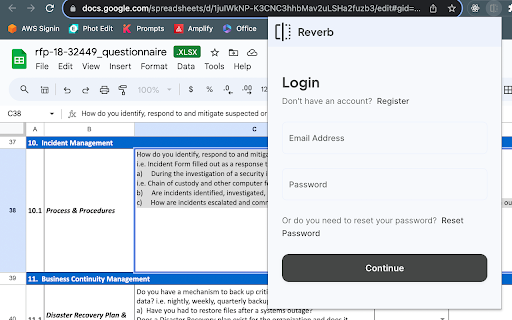 image for Reverb - Questionnaire Answerer