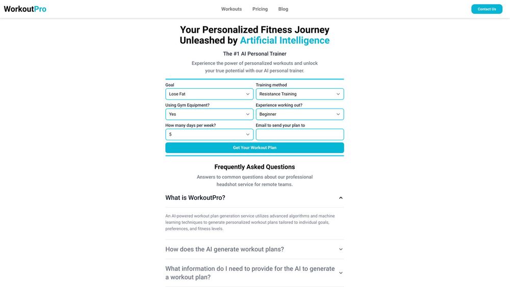 image for WorkoutPro