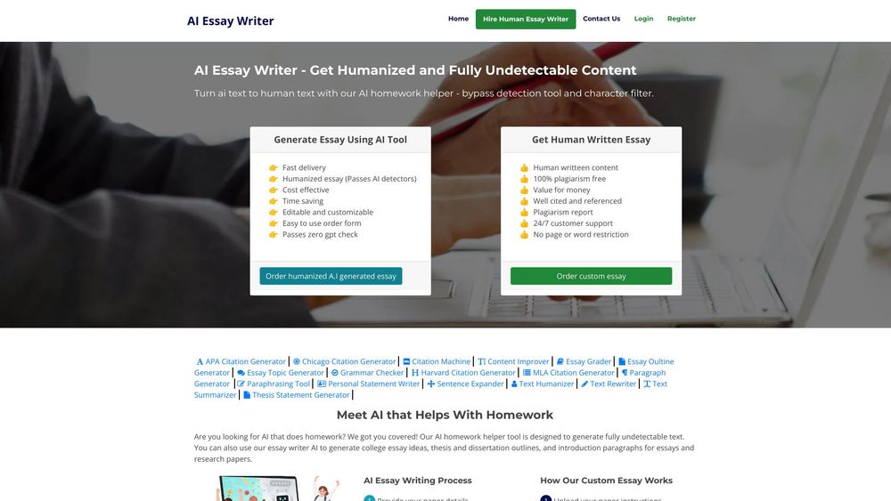 image for AI Essay Writer