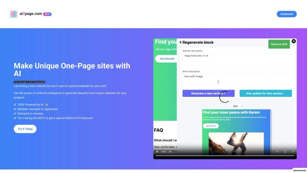 image for ai2page.com