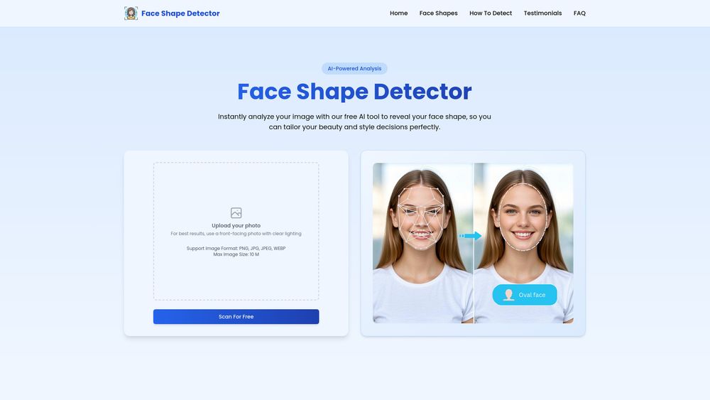 image for Face Shape Detector