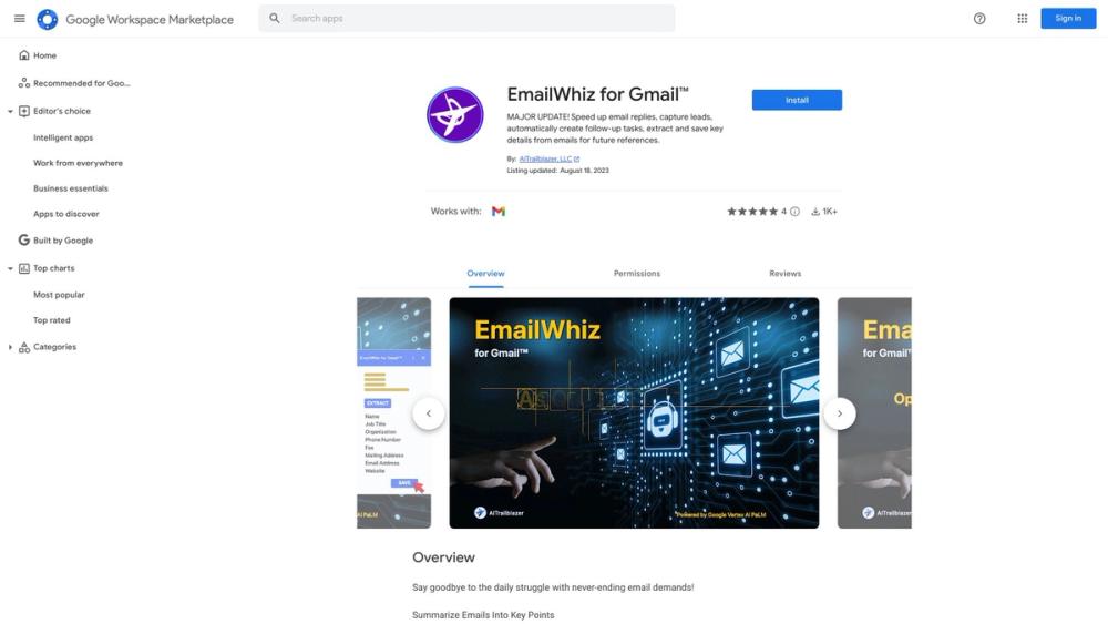 image for EmailWhiz for Gmail™
