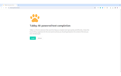 image for Tabby: AI-powered text completion