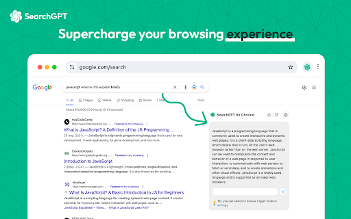 image for SearchGPT - ChatGPT for Chrome