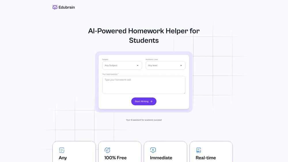 image for Edubrain AI Homework Helper
