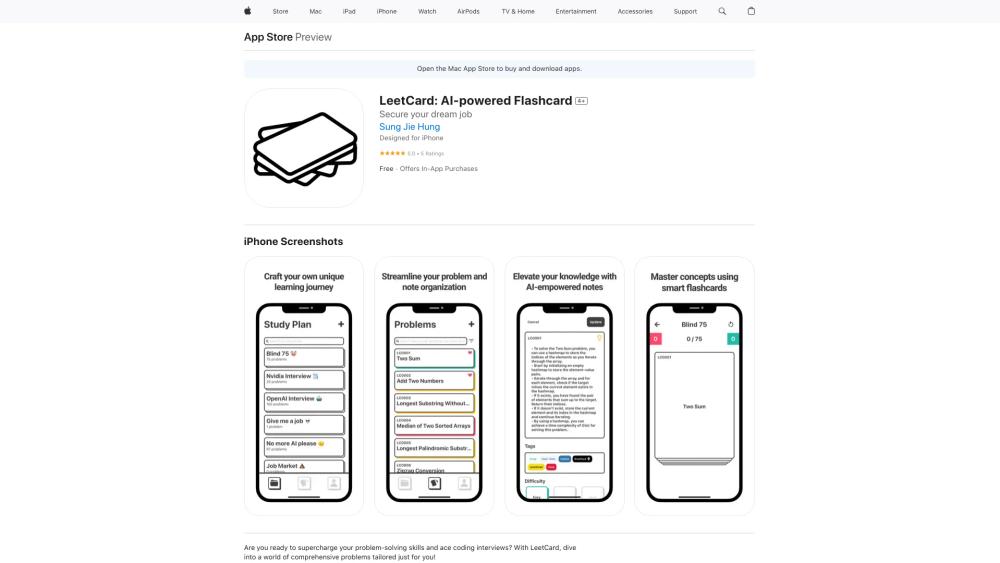 image for LeetCard: AI-powered FlashCards