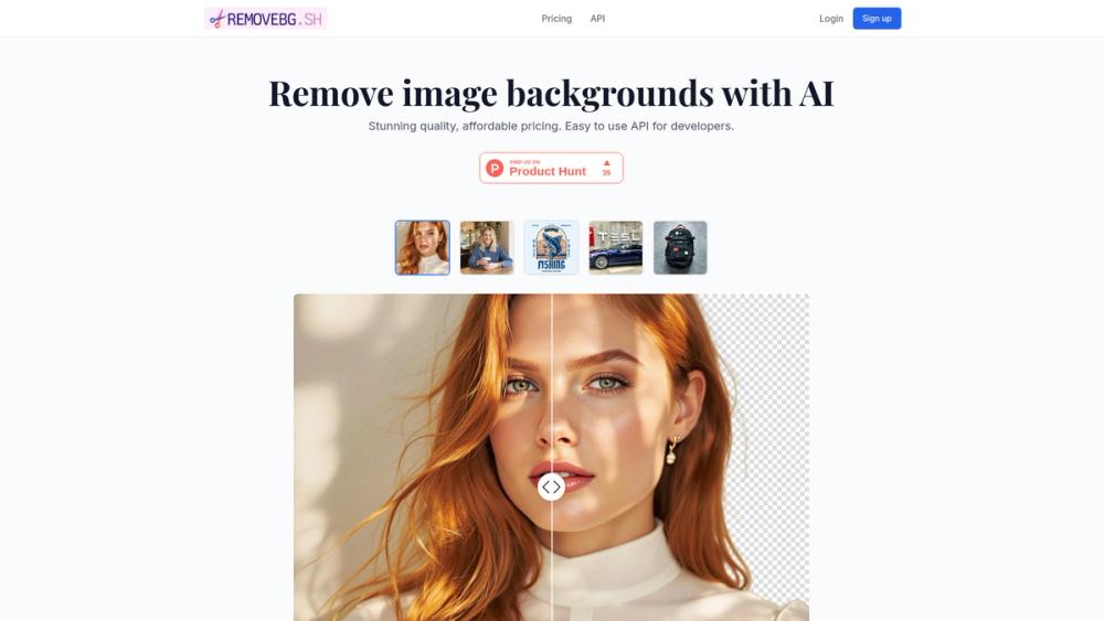 image for RemoveBG.sh — Background Removal API