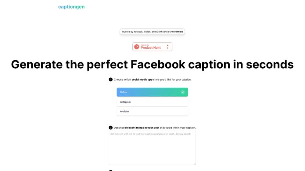 image for CaptionGen.io
