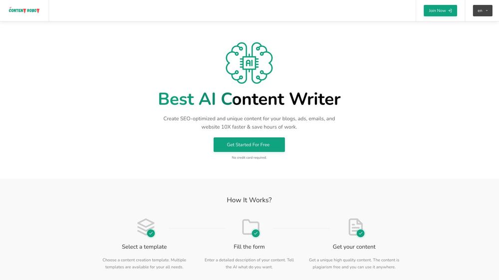 image for AI Content Writer