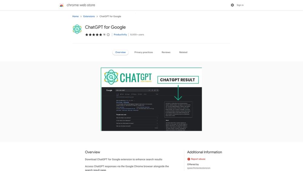 image for ChatGPT for Google