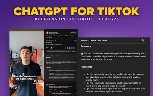 image for TokGPT - ChatGPT for TikTok