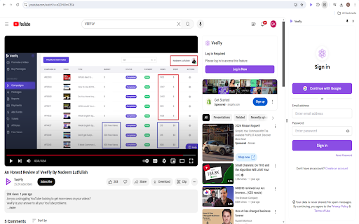 image for VeeFly - YouTube Chrome Extension