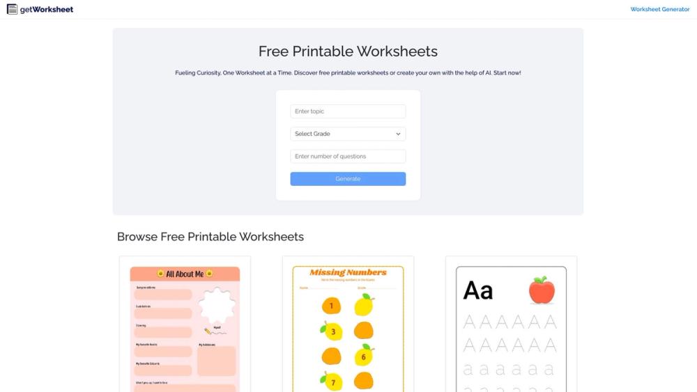 image for Get Worksheet
